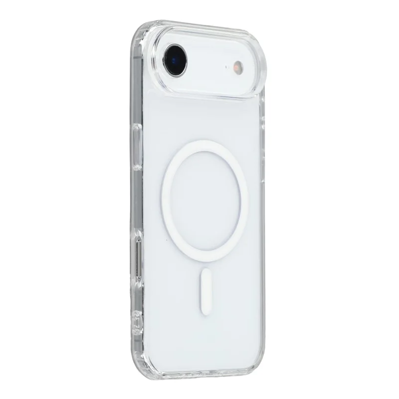 For iPhone Air Magnetic Case TPU PC Clear Phone Back Cover with Lanyard Hole