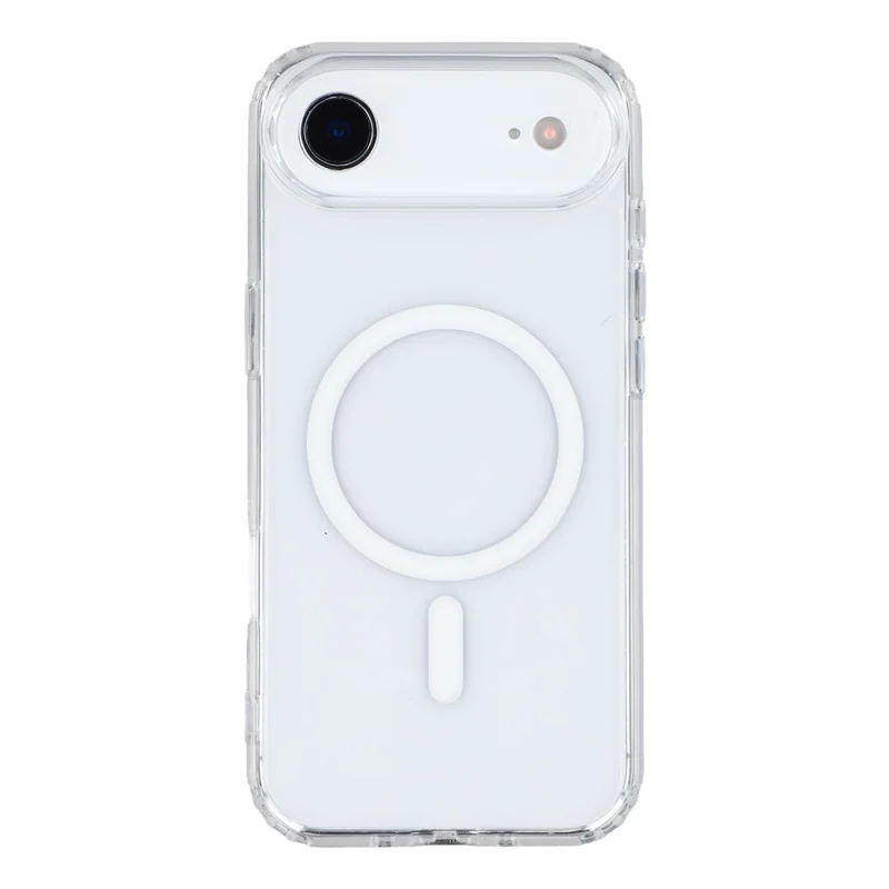 For iPhone Air Magnetic Case TPU PC Clear Phone Back Cover with Lanyard Hole