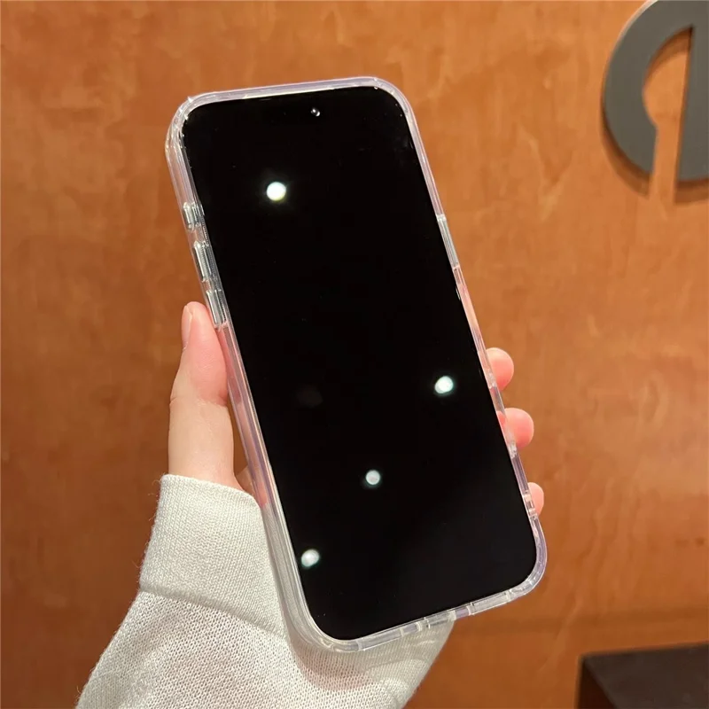 For iPhone 17 Pro Max Magnetic Case High Transparency PC + TPU Phone Back Cover - Transparent Black