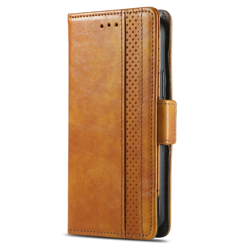 CASENEO For iPhone 17 Phone Cases PU Leather Cover Stand with RFID Blocking Wallet - Khaki