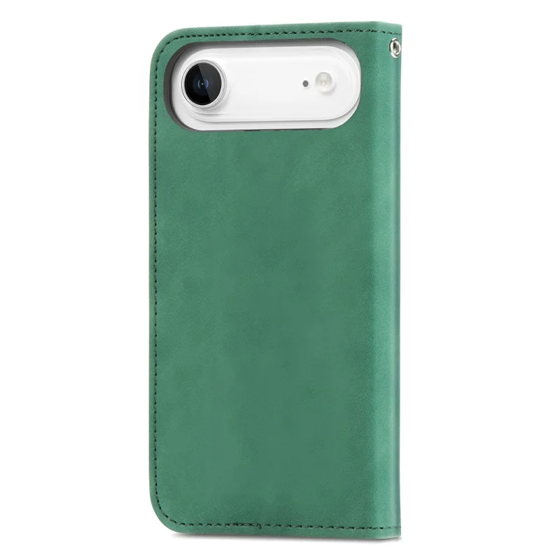 For iPhone Air Leather Case with Card Holder Magnetic Absorption Phone Cover - Green