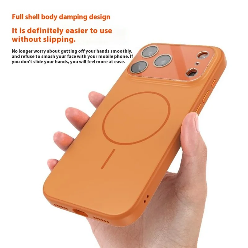 For iPhone 17 Pro Max Case Compatible with MagSafe TPU + PC Precise Coutout Phone Cover - Orange