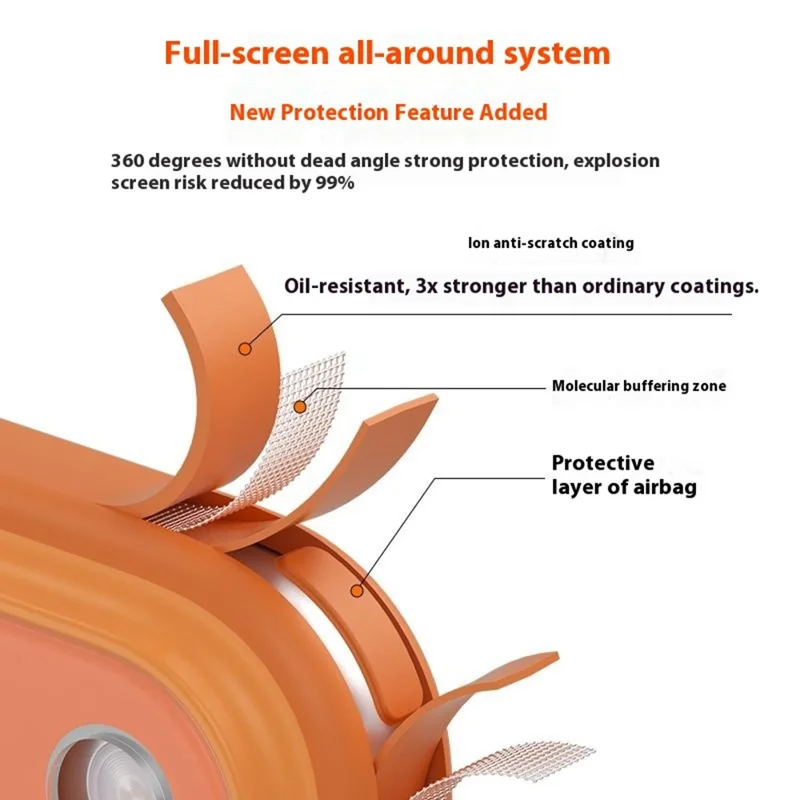 For iPhone 17 Pro Max Case Compatible with MagSafe TPU + PC Precise Coutout Phone Cover - Orange