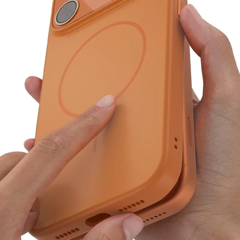 For iPhone 17 Pro Max Case Compatible with MagSafe TPU + PC Precise Coutout Phone Cover - Orange