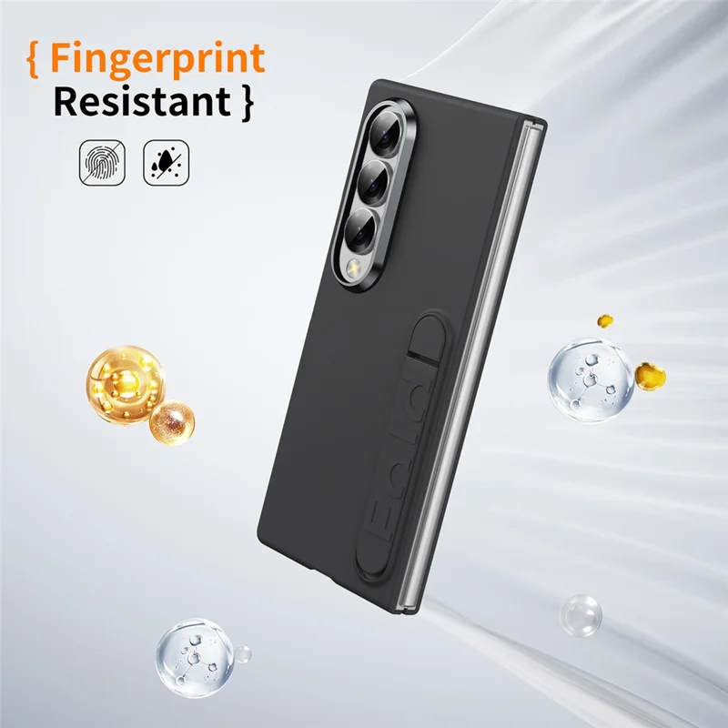 For Samsung Galaxy Z Fold3 5G Case Kickstand Hard PC Phone Cover (without Screen Protector) - Black