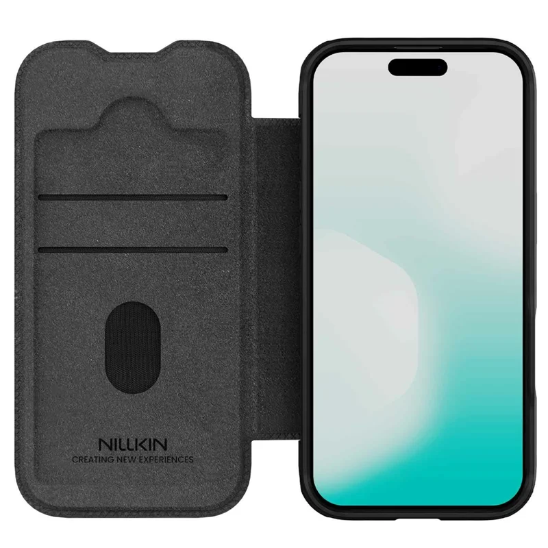 NILLKIN Qin Pro Series for iPhone Air Case with Card Slots Leather Phone Cover - Black