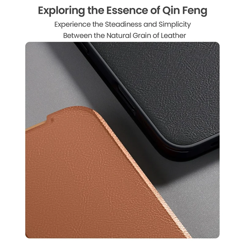 NILLKIN Qin Pro Series for iPhone Air Case with Card Slots Leather Phone Cover - Black
