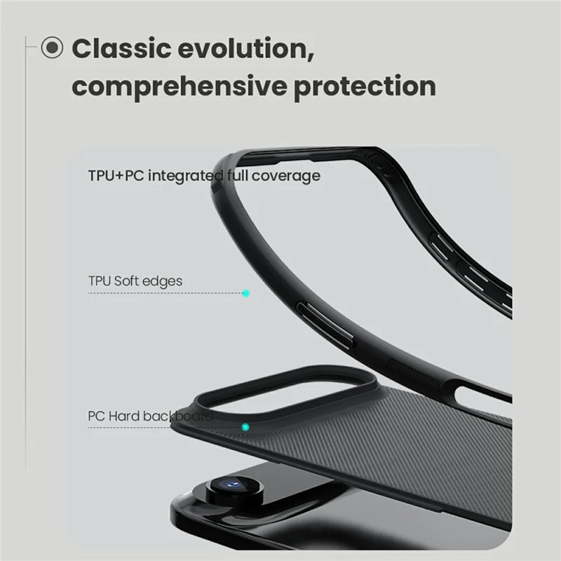 NILLKIN Frosted Shield Pro para Funda de iPhone Air Compatible con MagSafe PC + Cubierta de Teléfono TPU