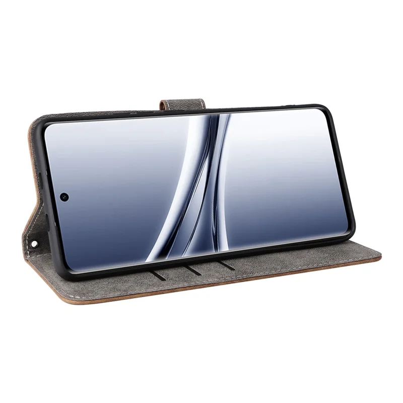 For Xiaomi Redmi Note 15 5G (Global) / Note 15 4G (Global) Case Wallet RFID Blocking PU Leather Phone Cover Stand with Strap - Brown