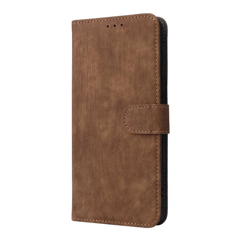 For Xiaomi Redmi Note 15 5G (Global) / Note 15 4G (Global) Case Wallet RFID Blocking PU Leather Phone Cover Stand with Strap - Brown