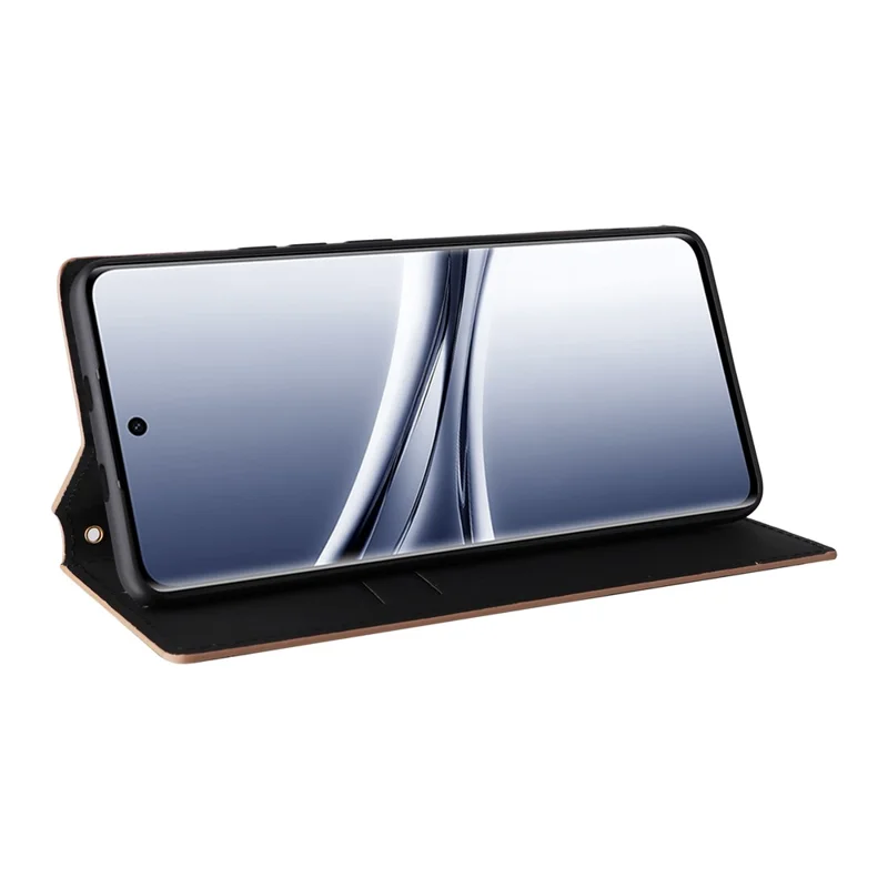 For Xiaomi Redmi Note 15 5G (Global) Case Wallet Rhombus Imprinted Leather Phone Cover - Brown