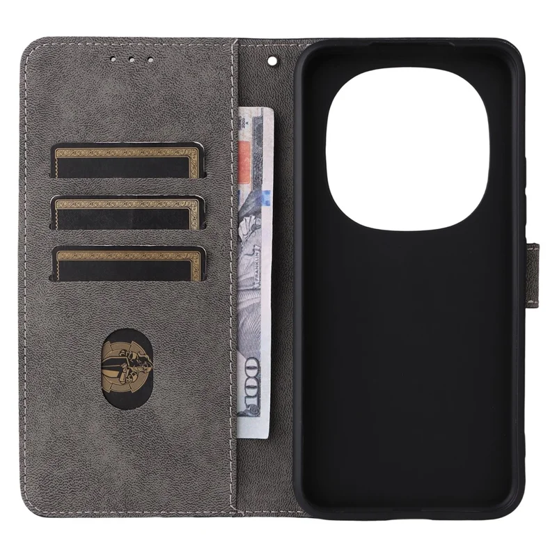 Xiaomi Redmi Note 15 Pro 5G hoesje portemonnee RFID-blokkering PU lederen telefoonhoes standaard met riem - Zwart