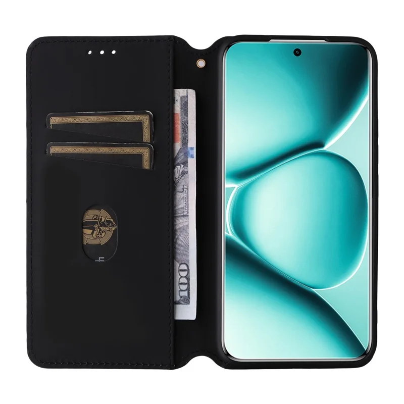 For Xiaomi Poco M8 Pro 5G / Redmi Note 15 Pro+ 5G (Global) Case Wallet Rhombus Imprinted Leather Phone Cover - Red