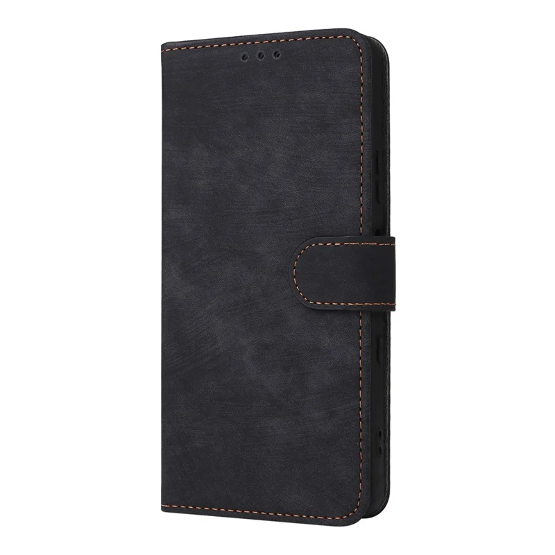 For Sony Xperia 10 VII Case Wallet RFID Blocking PU Leather Phone Cover Stand with Strap - Black