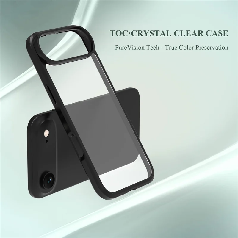 LEREACH TOC Series for iPhone Air Case TPU + Acrylic Phone Cover - Black