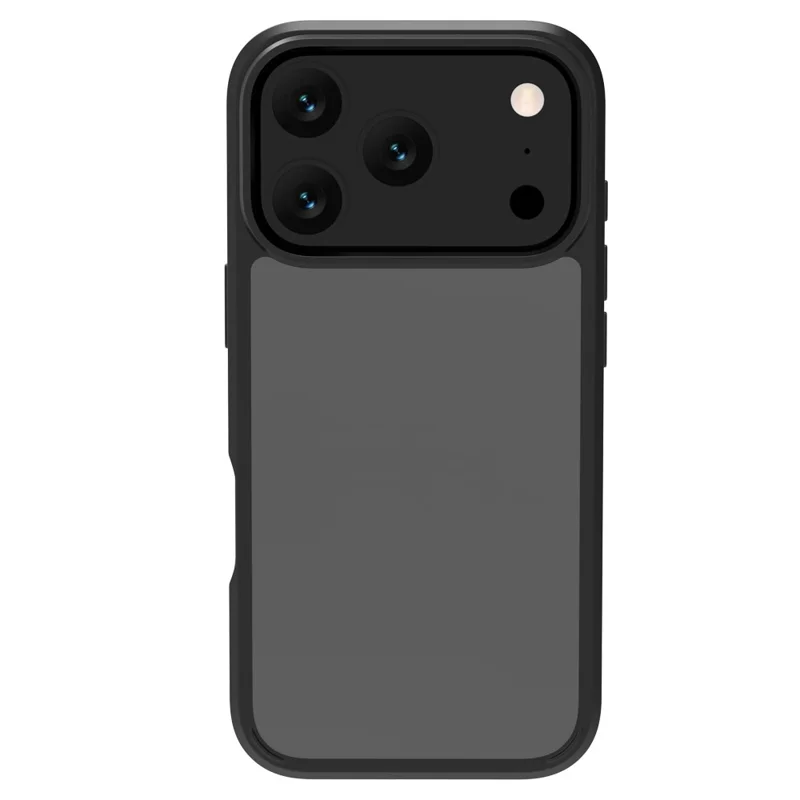 LEREACH TOC Series for iPhone 17 Pro Case TPU + Acrylic Phone Cover - Black