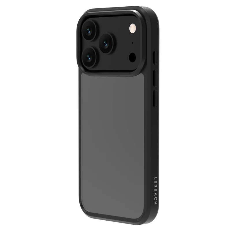 LEREACH TOC Series for iPhone 17 Pro Case TPU + Acrylic Phone Cover - Black