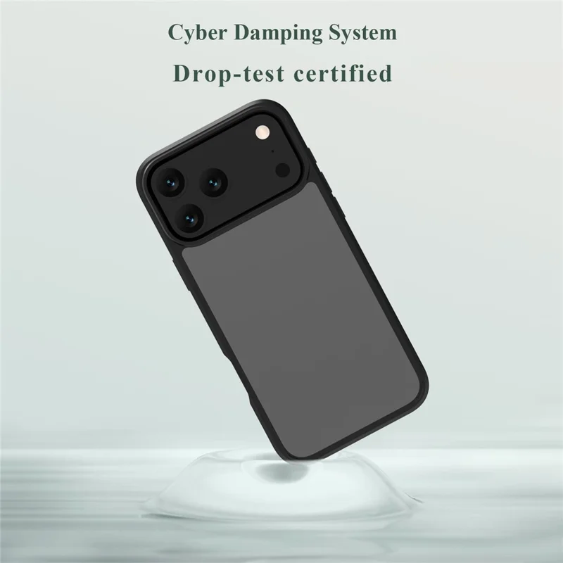 LEREACH TOC-serie voor iPhone 17 Pro Max hoesje TPU + Acryl telefoonhoes - Zwart