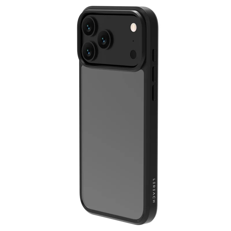 LEREACH TOC-serie voor iPhone 17 Pro Max hoesje TPU + Acryl telefoonhoes - Zwart