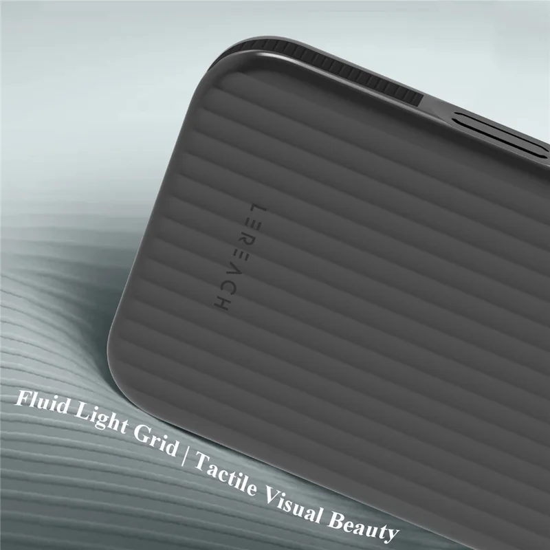 LEREACH TOC Series for iPhone 17 Pro Max Case Flowing Grid PC Phone Cover - Black