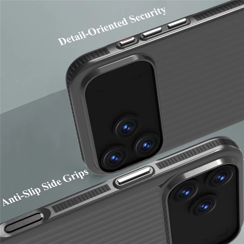 LEREACH TOC Series for iPhone 17 Pro Max Case Flowing Grid PC Phone Cover - Black