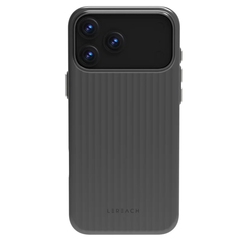 LEREACH TOC Series for iPhone 17 Pro Max Case Flowing Grid PC Phone Cover - Black