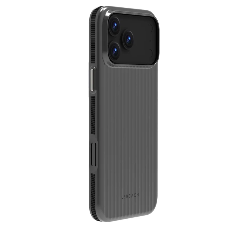 LEREACH TOC Series for iPhone 17 Pro Max Case Flowing Grid PC Phone Cover - Black