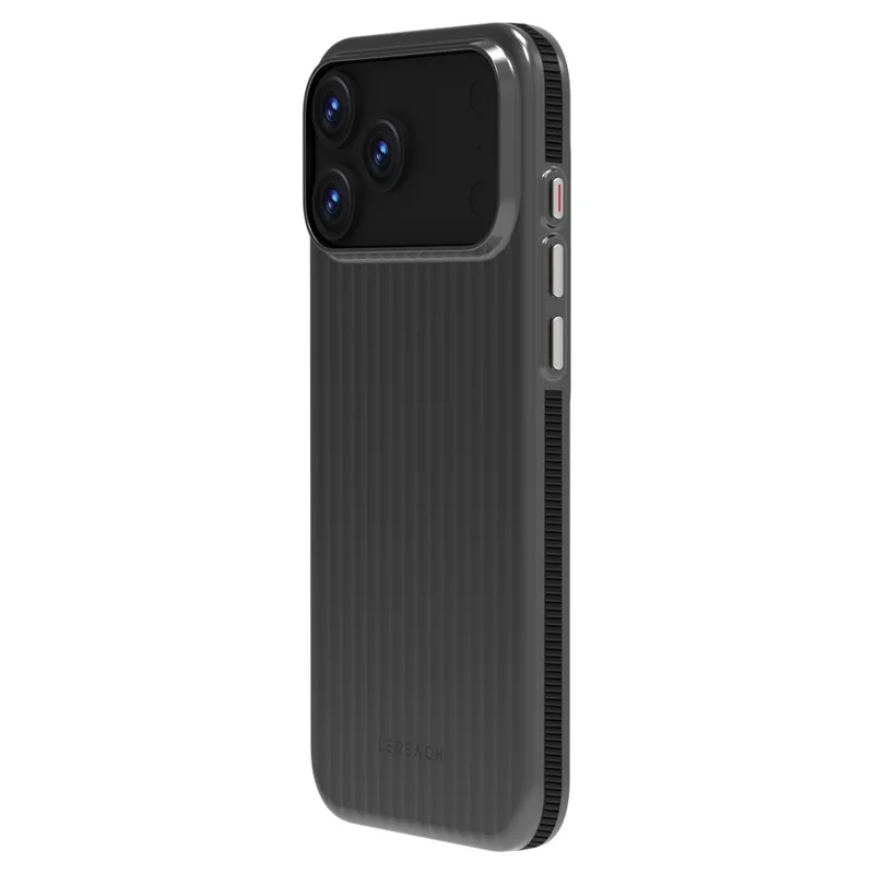 LEREACH TOC Series for iPhone 17 Pro Max Case Flowing Grid PC Phone Cover - Black