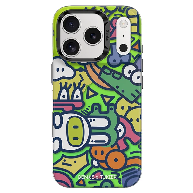 BENKS D1 for iPhone 17 Pro Max Magnetic Case Cartoon Pattern TPU TPE PC Phone Cover Compatible with MagSafe - Fantasy World