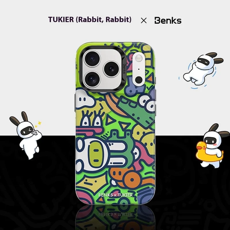 BENKS D1 for iPhone 17 Pro Max Magnetic Case Cartoon Pattern TPU TPE PC Phone Cover Compatible with MagSafe - Fantasy World