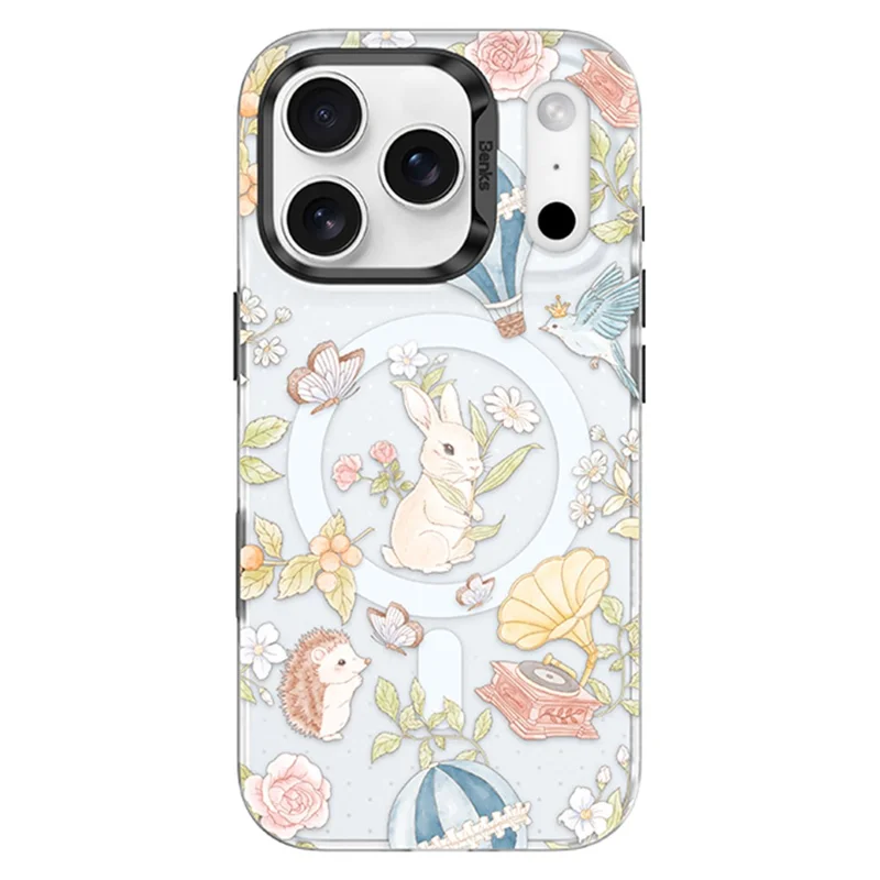 BENKS D1 for iPhone 17 Pro Max Magnetic Case Garden Series TPU TPE PC Phone Cover Compatible with MagSafe - Forest Legend