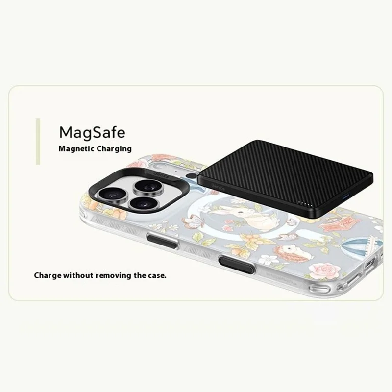 BENKS D1 for iPhone 17 Pro Max Magnetic Case Garden Series TPU TPE PC Phone Cover Compatible with MagSafe - Forest Legend