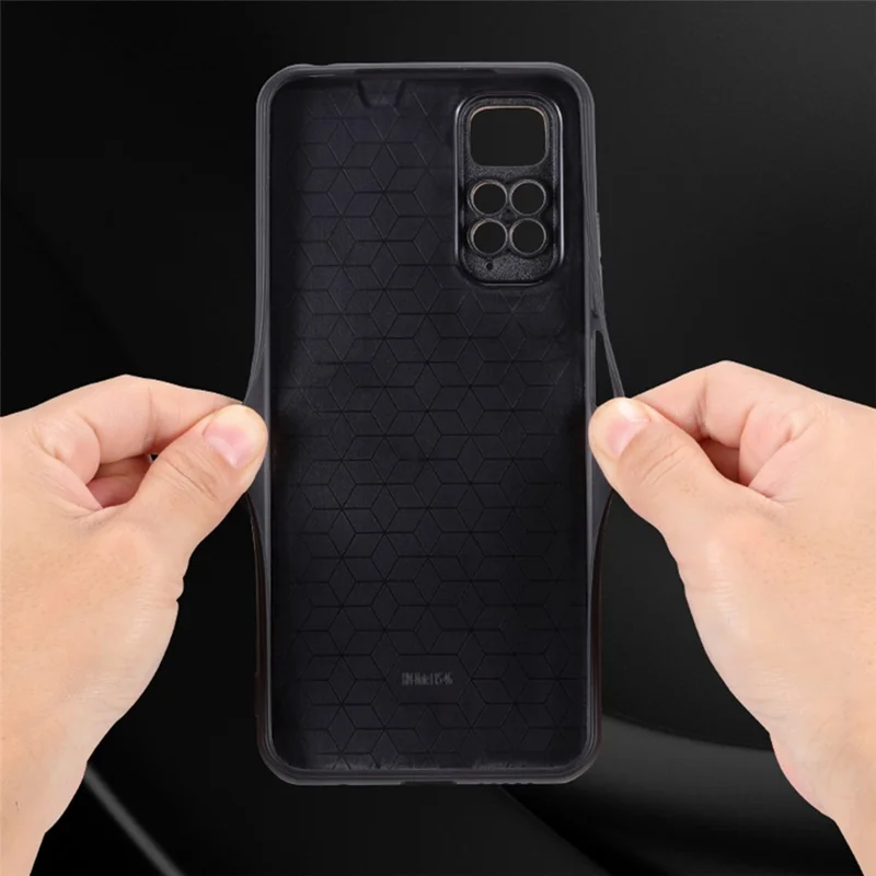 AZNS per Xiaomi Redmi Note 11 4G (Qualcomm) / Note 11S 4G Custodia per telefono con motivo impresso Anti-caduta in pelle PU + copertura TPU - Marrone