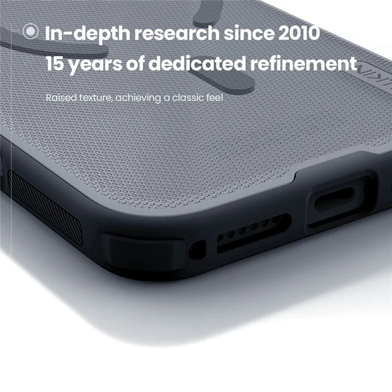 NILLKIN Super Frosted Shield Pro for iPhone 17 Pro Max Magnetic Case Matte PC TPU Clear Black Phone Back Cover