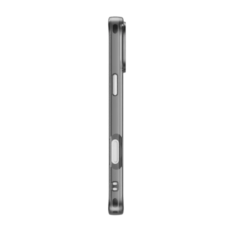 For iPhone 16 Pro Case High Transparency PC + TPU Phone Cover - Transparent Black