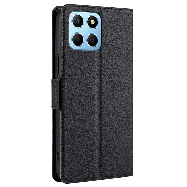 Per Onore X8 5g / X6 4G PU Petto Per Cassione Carta Carta Coperchio Per Clasp Magnetic - Nero