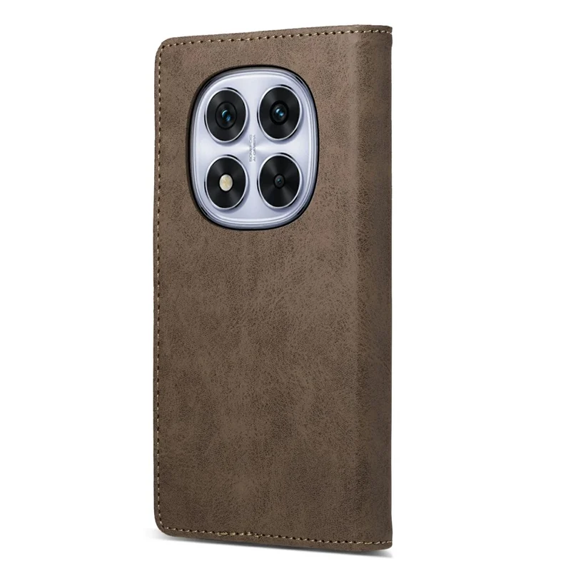 For Xiaomi Redmi Note 15 5G (Global) Wallet Case RFID Blocking PU Leather Phone Cover - Brown