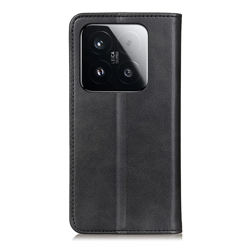 For Xiaomi 15T Case Split Leather Flip Wallet Phone Cover - Black