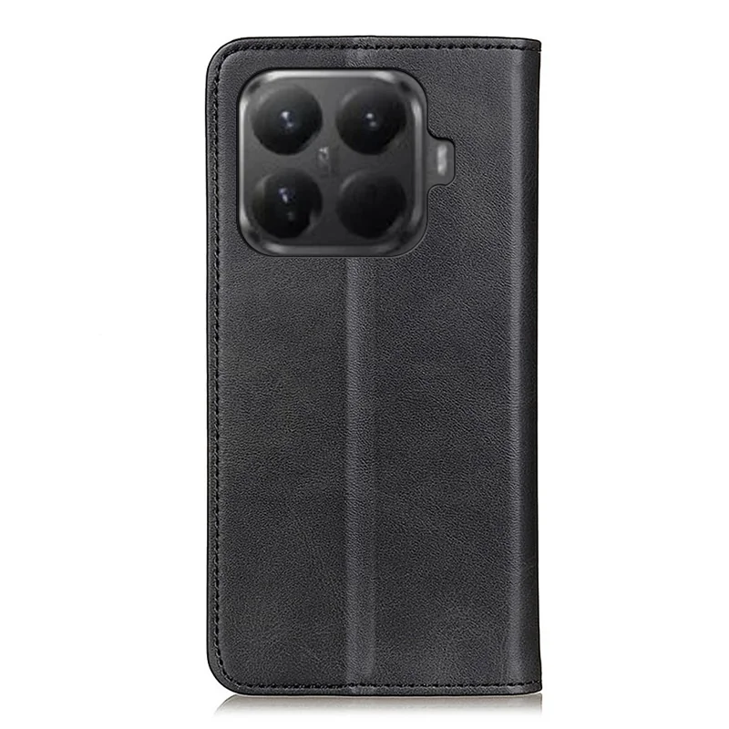 Voor Xiaomi 15T Pro Hoesje Gespleten Leren Flip Portemonnee Telefoonhoes - Zwart