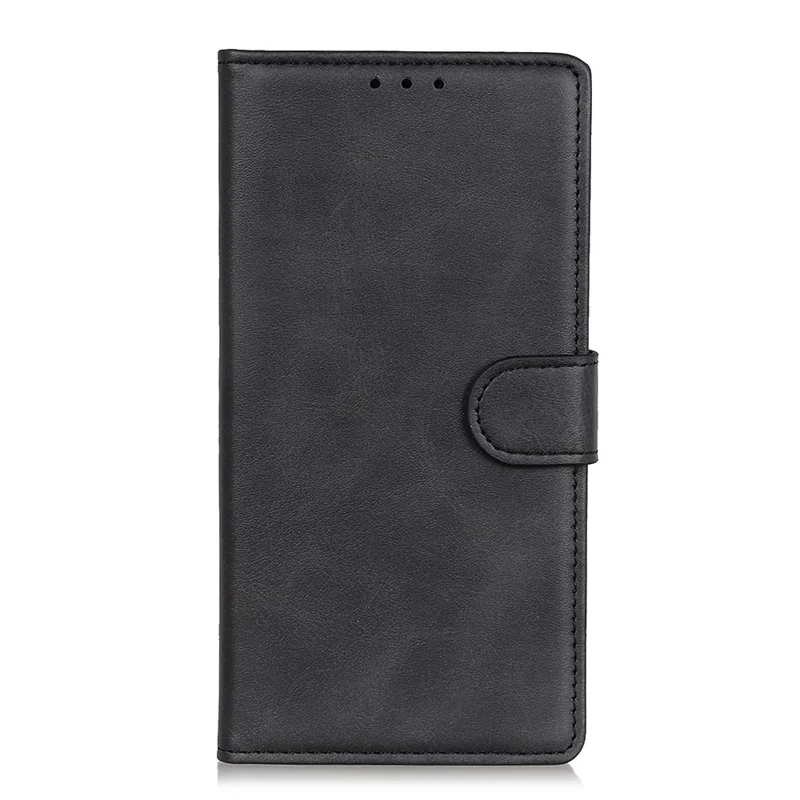 Xiaomi 15T Pro hoesje met structuur van koeienleer, lederen portemonnee- en standaard telefoonhoes - Zwart