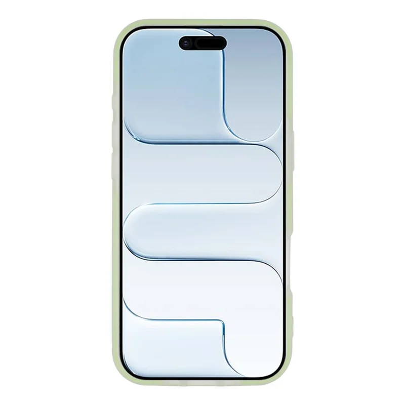 For iPhone Air Case Compatible with MagSafe PC + TPU Frosted Phone Cover Large Camera Cutout - Green