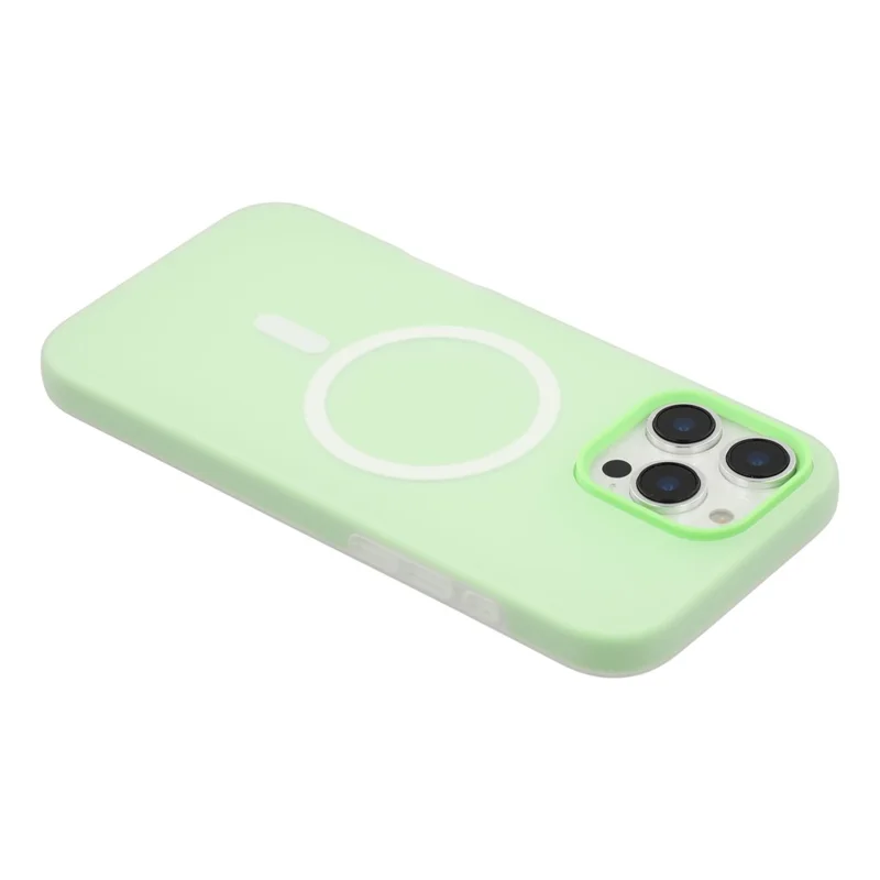 For iPhone 16 Pro Case Compatible with MagSafe PC + TPU Frosted Phone Cover - Green