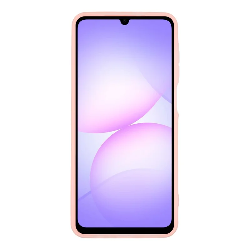 غطاء لهاتف Samsung Galaxy A07 4G متوافق مع MagSafe، غطاء هاتف مطلي من مادة البولي كربونات والمطاط الحراري - وردي