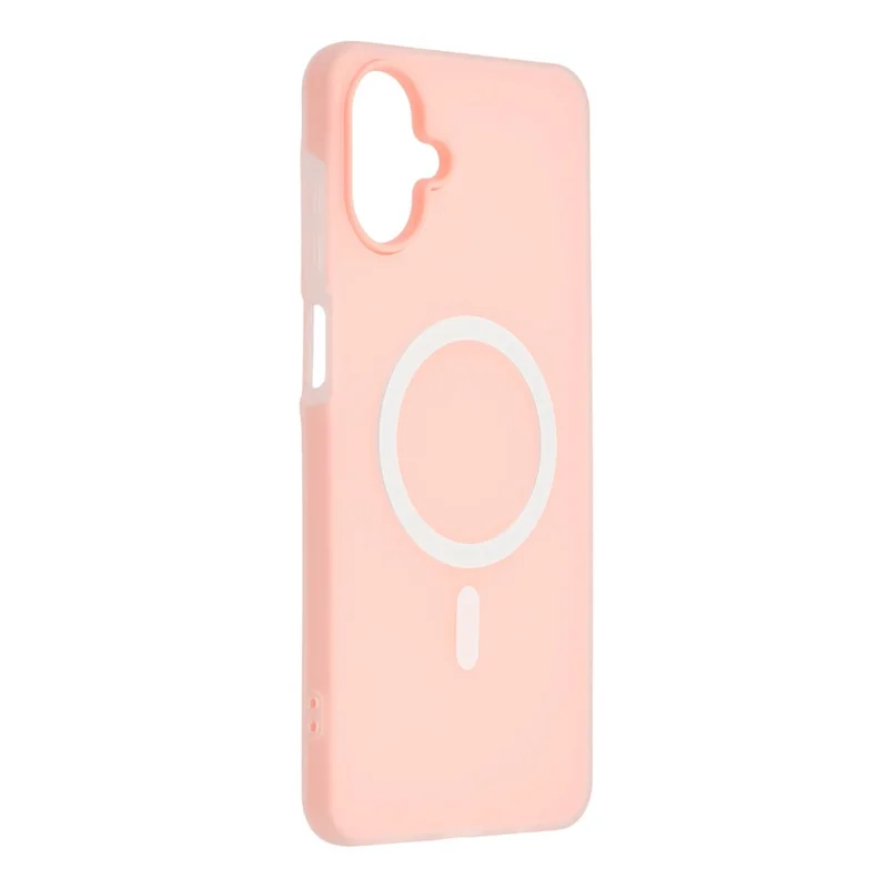 For Samsung Galaxy A06 4G Magnetic Case PC + TPU Frosted Phone Cover - Pink