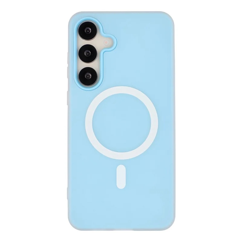 For Samsung Galaxy S25 FE Magnetic Case PC + TPU Frosted Phone Cover - Blue