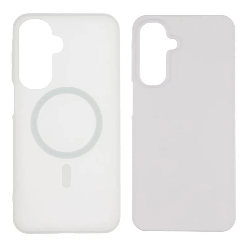 For Samsung Galaxy A34 5G Magnetic Case PC + TPU Frosted Phone Cover - White