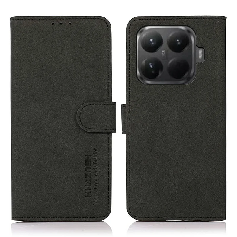 KHAZNEH til Xiaomi 15T Pro hylse i PU-læder med wallet og stand - Sort