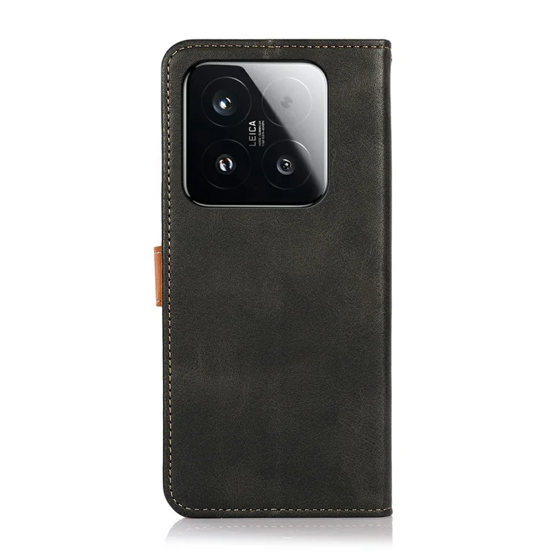 KHAZNEH For Xiaomi 15T Wallet Phone Case Stand Leather Flip Cover - Black