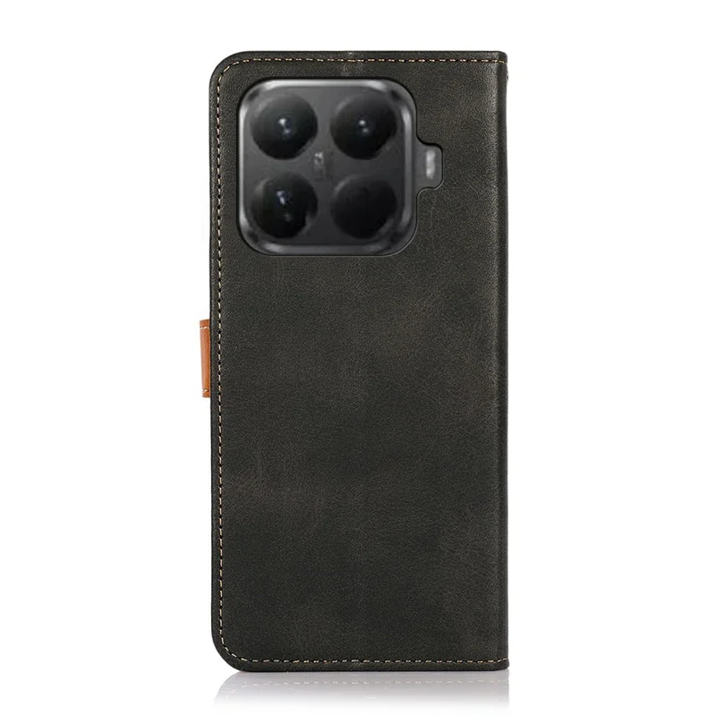 KHAZNEH For Xiaomi 15T Pro Wallet Phone Case Stand Leather Flip Cover - Black