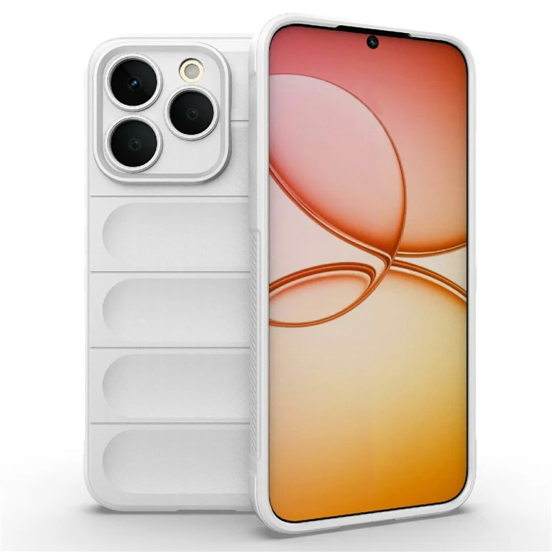 For Realme 15T 5G Case Anti-Drop Soft TPU Rugged Phone Back Cover - White